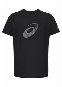 asics, Herren Laufshirt 'GRAPHIC TOP', Grau / Schwarz