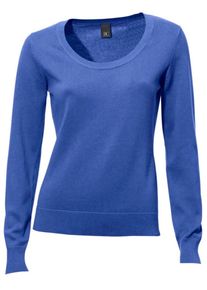 Heine, Damen Rundhals-Pullover, Royalblau