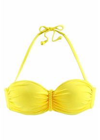 Buffalo, Damen B&uuml;gel-Bandeau-Top "Happy", Limone