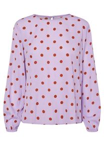 Pieces, Damen Bluse, Helllila / Rot