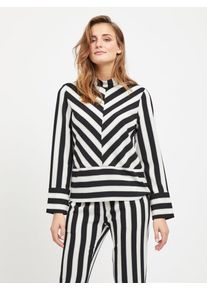 Object, Damen Bluse, Schwarz / Weiß