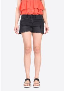 Kaporal5 Kaporal, Damen Jeans-Shorts 'Moris', Black Denim