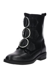 LeGer by Lena Gercke, Damen Leder-Stiefelette 'Leona', Schwarz