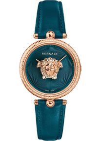 Versace, Damen Quarzuhr 'Palazzo Empire, VECQ00318', Rosegold / Petrol