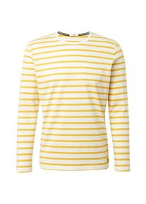 Tom Tailor, Herren Langarmshirt, Gelb / Wei&szlig;