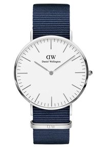 Daniel Wellington, Herren Uhr 'Classic 40 Bayswater DW00100276', Navy / Silber / Wei&szlig;