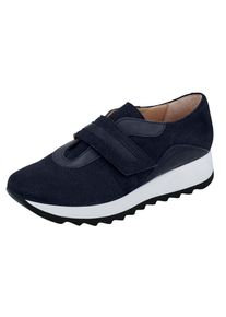 Heine, Damen Sneaker, Kobaltblau / Weiß