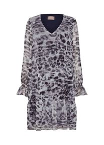 Cartoon, Damen Kleid, Dunkelblau / Grau
