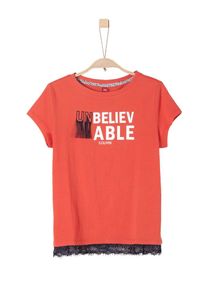 s.Oliver Junior, Mädchen Trendshirt, Rot / Schwarz / Weiß
