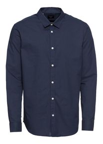 Selected Homme, Herren Hemd 'SLHSLIMKRIS-GO SHIRT LS MIX B', Dunkelblau