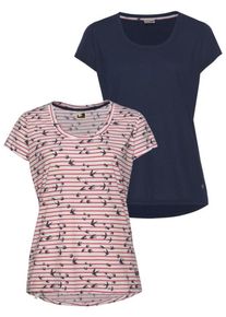 OCEAN SPORTSWEAR, Damen T-Shirt, Nachtblau / Rot / Naturweiß