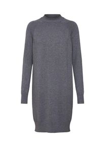 Only, Damen Kleid 'onlLAURA HIGHNECK DRESS CC KNT', Grau