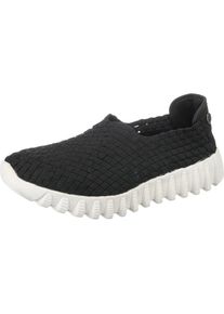 Bernie Mev, Damen Sportliche Slipper 'Zip Fly', Schwarz
