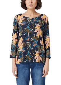 s.Oliver RED LABEL, Damen Bluse, Nachtblau / Mischfarben