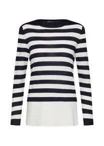 Only, Damen Pullover, Nachtblau / Wei&szlig;