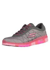 Skechers, Damen Schn&uuml;rer, Grau / Dunkelgrau / Pink
