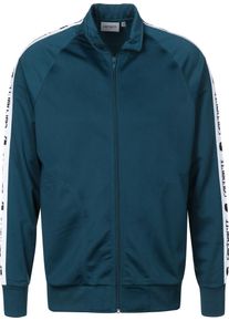 Carhartt Work In Progress Carhartt WIP, Herren Trainingsjacke 'Goodwin', Petrol / Wei&szlig;