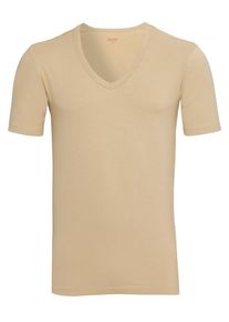 pure, Herren Slim Fit T-Shirt Halbarm, Beige