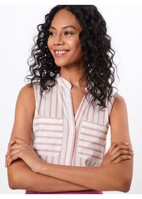 Véro Moda VERO MODA, Damen Bluse 'Erika', Rosa / Weiß