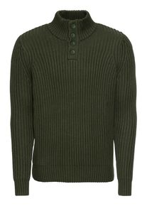 North Sails, Herren Pullover 'HALF BUTTONS 5 GG', Tanne