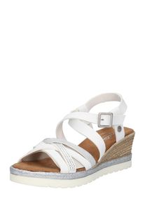 Mustang, Damen Sandale '1317803', Weiß