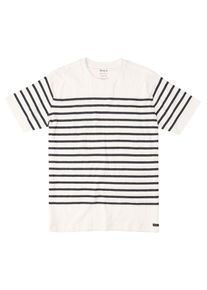 RVCA, Herren T-Shirt 'Dean Stripe', Dunkelblau / Wei&szlig;