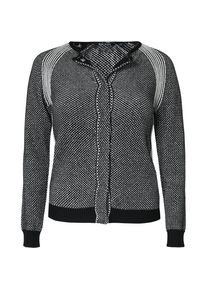 Blue Seven, Damen Strickjacke, Schwarz / Wei&szlig;