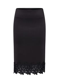 Dorothy Perkins, Damen Rock 'PLAIN LACE CONTRAST PENCIL', Schwarz