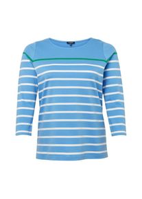 Tom Tailor, Damen T-Shirt, Himmelblau / Grün / Weiß