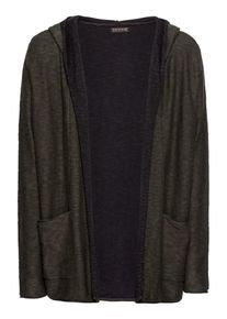 Review, Herren Strickjacke '2TONE CARDIGAN', Oliv
