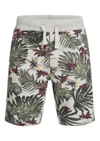 INDICODE JEANS, Herren Shorts 'Alejandro', Grau / Gr&uuml;n