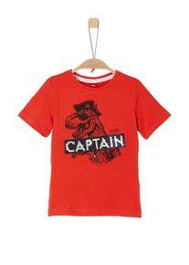 s.Oliver Junior, T-Shirt, Rot / Schwarz / Weiß