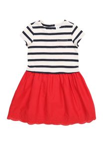 GAP, Mädchen Kleid, Navy / Hellrot / Weiß