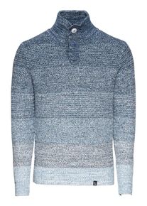 & Colours & Sons COLOURS & SONS, Herren Pullover 'Troyer-button', Blau