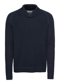 Jack & Jones JACK & JONES, Herren Pullover 'JORTONY KNIT SHAWL NECK', Dunkelblau