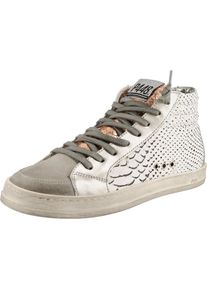 P448, Damen Sneakers High, Bronze / Grau / Weiß