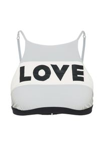 Love Stories, Damen Bikinitop 'Mermaid Bra Bralette', Grau / Schwarz / Weiß