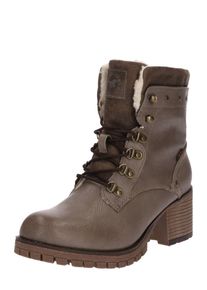 Mustang, Damen Schn&uuml;rstiefelette, Taupe
