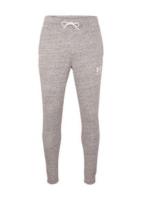 Under Armour, Herren Sporthose 'SPORTSTYLE TERRY JOGGER', Hellgrau / Wei&szlig;