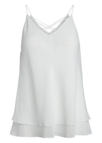 Pieces, Damen Blusentop, Wei&szlig;