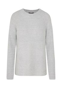 Review, Damen Pullover 'BASIC TURTLE RIB', Hellgrau
