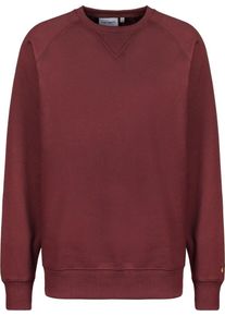 Carhartt Work In Progress Carhartt WIP, Herren Sweatshirt 'Chase', Weinrot