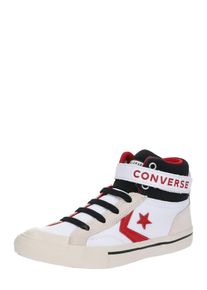 Converse, Sneaker 'PRO BLAZE STRAP - HI', Beige / Rot / Schwarz / Wei&szlig;