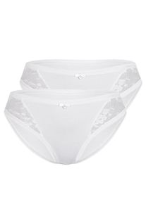 Sassa Mode Sassa, Damen Slip 'ALLOVER LACE', Wei&szlig;