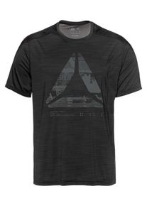 Reebok, Herren Funktionsshirt, Grau / Schwarz