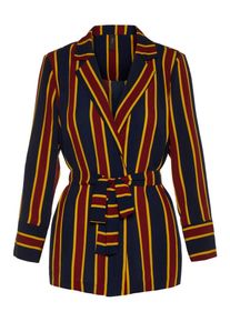 Y.A.S, Damen Blazer, Dunkelblau / Gelb / Rot