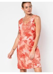 Jack Wolfskin, Damen Sommerkleid 'WAHIA PALM DRESS', Apricot / Dunkelorange
