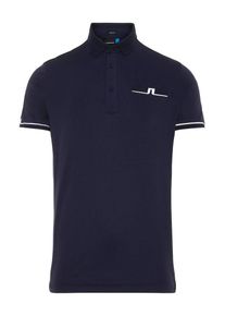 J. Lindeberg J.Lindeberg, Herren Shirt 'Petr', Navy / Wei&szlig;