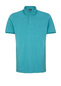 s.Oliver BLACK LABEL, Herren Poloshirt aus Stretch-Piqué, Türkis