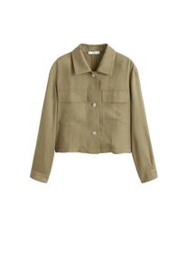 Mango, Damen Jacke, Khaki